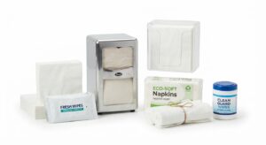 Napkins, Dispensers & Towelettes